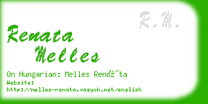 renata melles business card